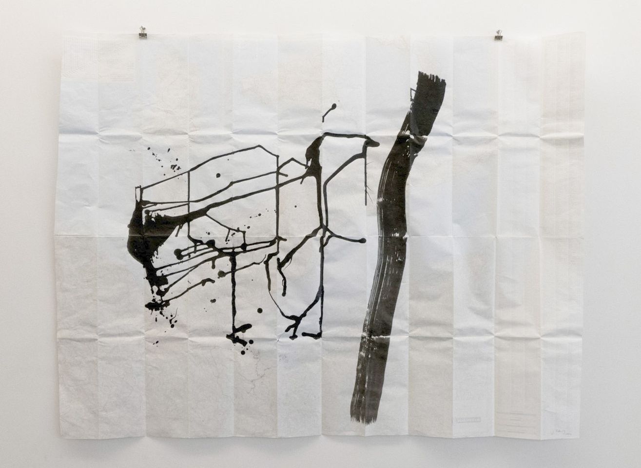 Foto von „Wege“ von Jürgen Röhrig in der Austellung WEG, Kulturwerkstatt Kircheib, 2022.