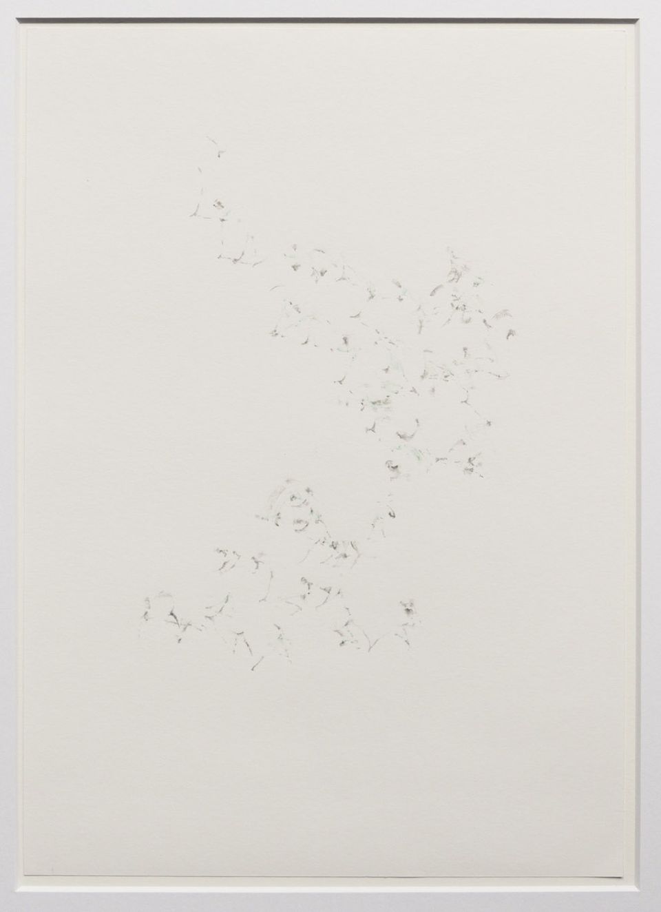 Foto von Zeichnung „Ohne Titel“ von Jürgen Röhrig in der Austellung WEG, Kulturwerkstatt Kircheib, 2022.